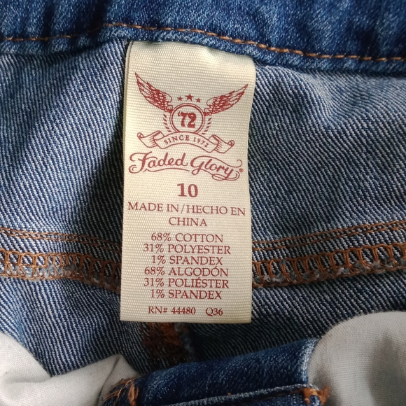 Faded glory size 10 denim skirt - Picture 3 of 3